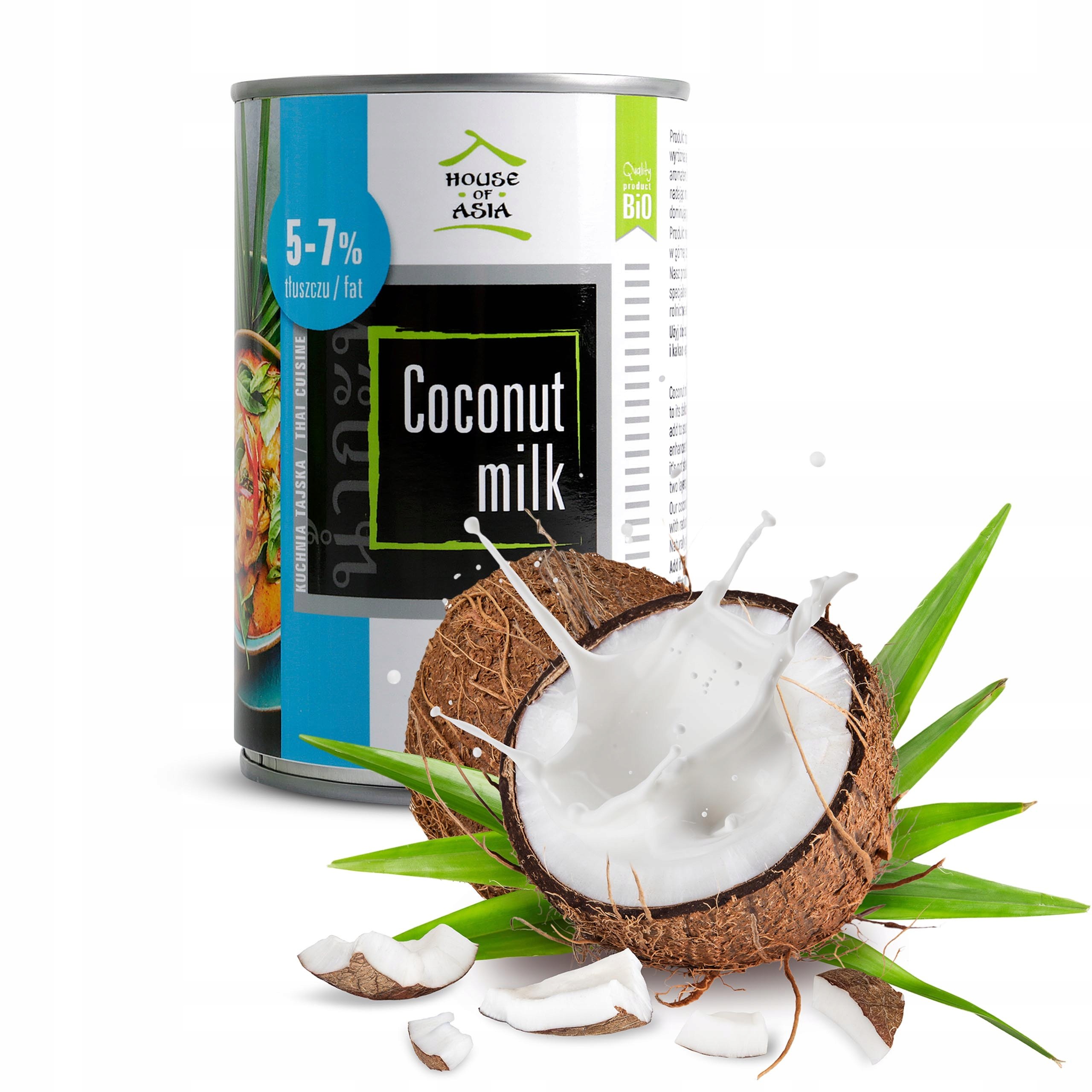 Mleczko kokosowe 5-7% 400 ml Bio Marka House of Asia