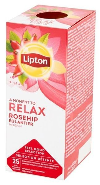 Herbata Lipton Classic Dzika Róża Hibiskus 25 kopert