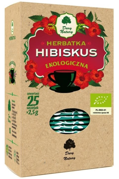 HERBATKA HIBISKUS 25x2,5g BIO DARY NATURY