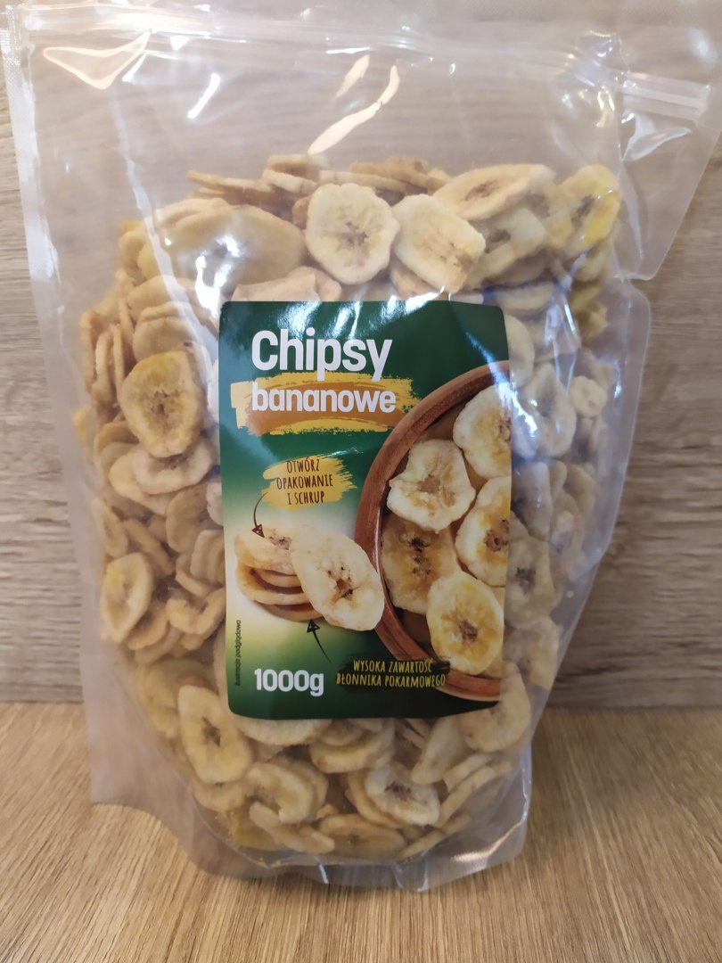 Chipsy Bananowe 1kg Targroch Naturalne