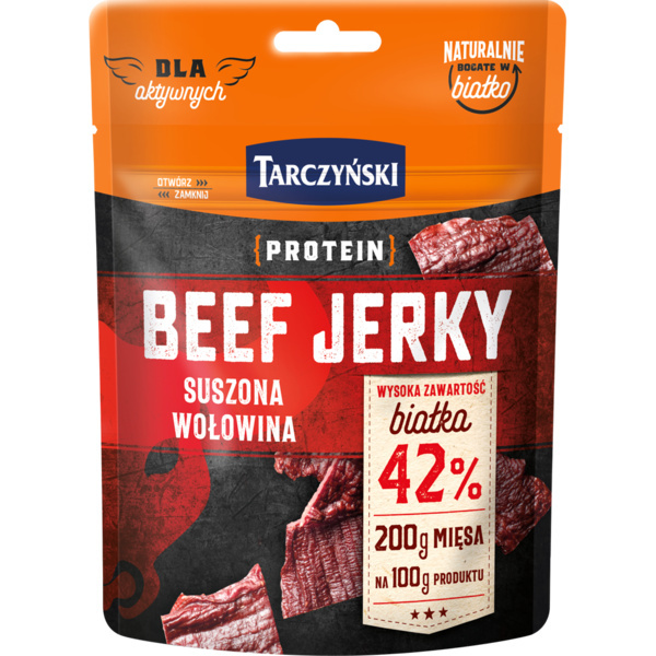 Protein Beef Jerky Suszona Wołowina 25g Tarczyński