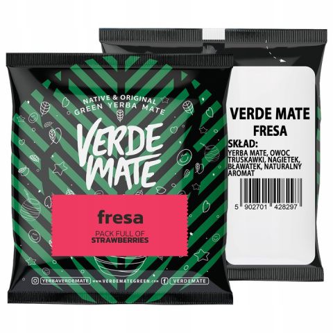 Yerba Verde Mate Green Fresa 50g Próbka