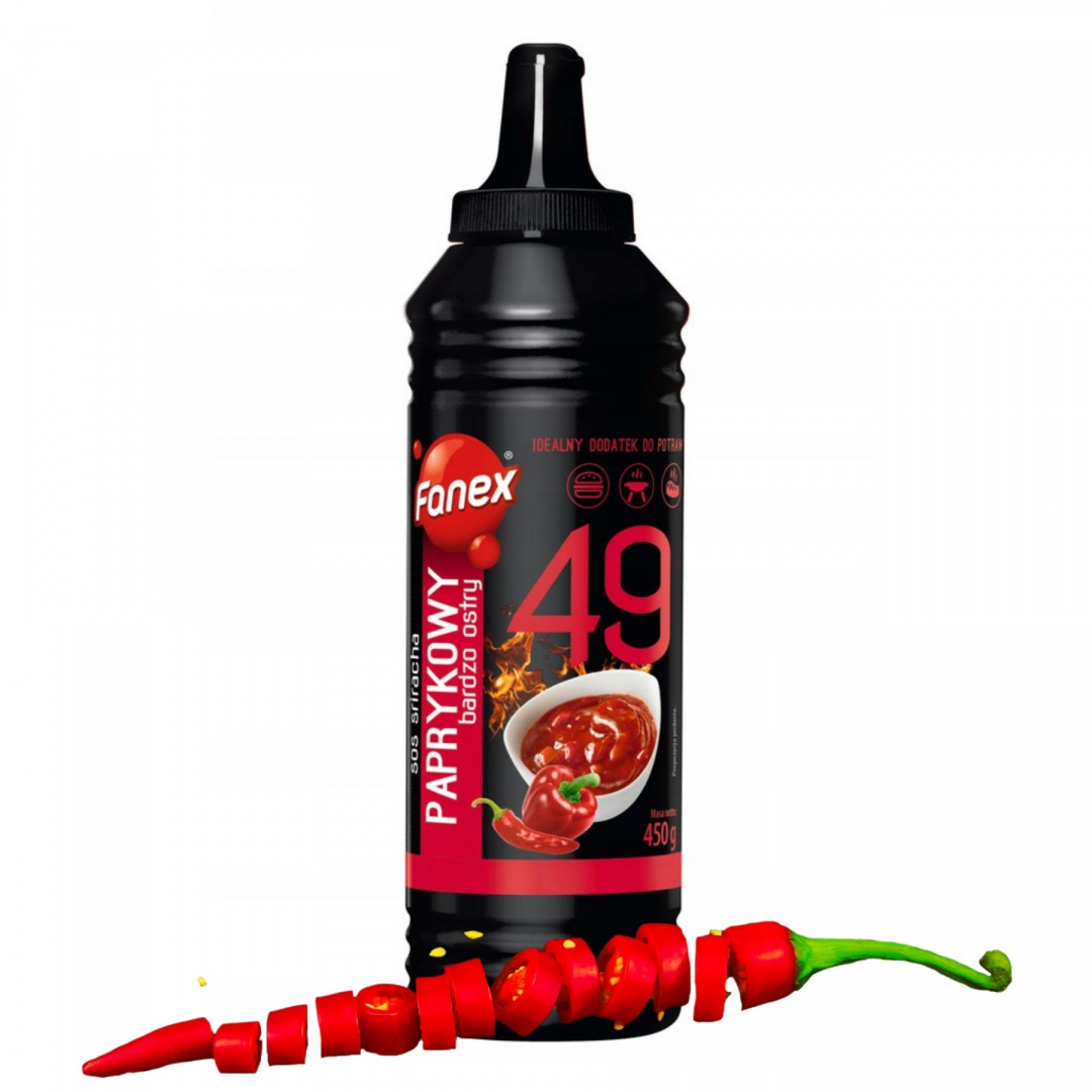 Sos Sriracha 450g Paprykowy Bardzo Ostry FANEX