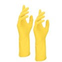 Rękawice Gospodarcze M Wielorazowe Gumowe Żółte
