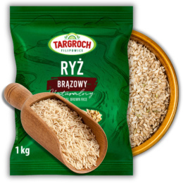 Ryż Brązowy 1kg Naturalny Targroch
