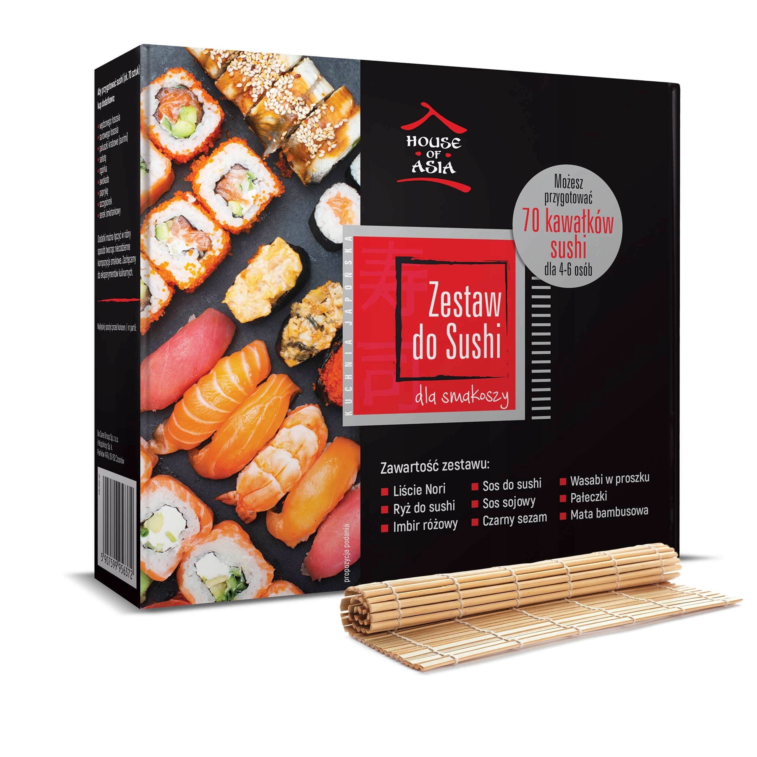 Zestaw do sushi Premium dla 4-6 osób 1.1 kg